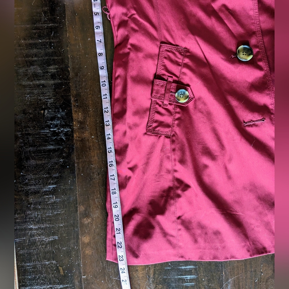 London Fog Raspberry Raincoat - Picture 2 of 6